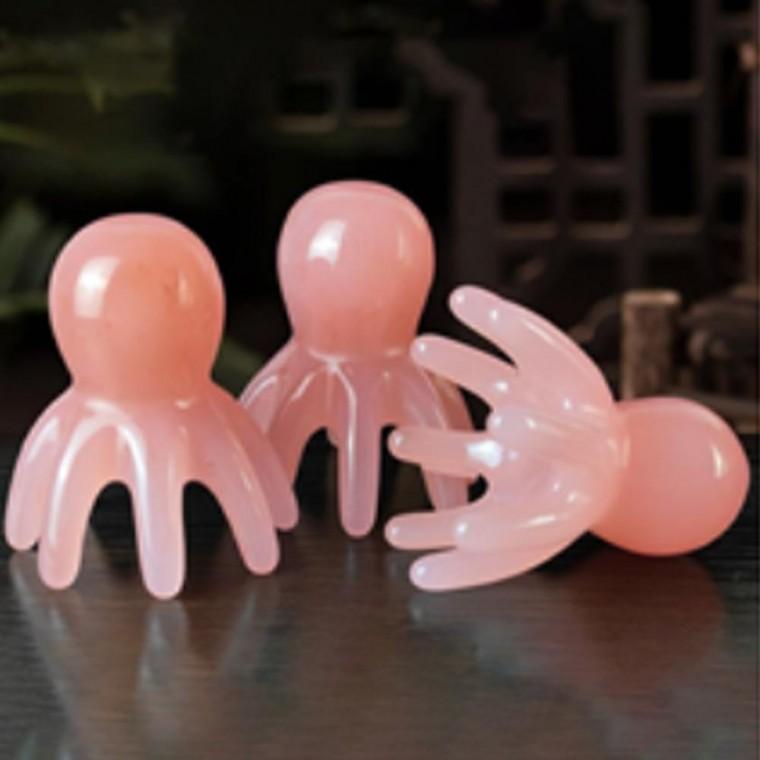 두피 마사지 문어 괄사 경락 지압 얼굴 마사지기 휴대용