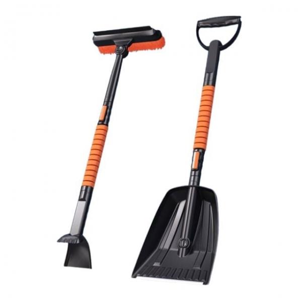 겨울철 길이조절 탈착 스트립 삽 브러쉬 파워제설기