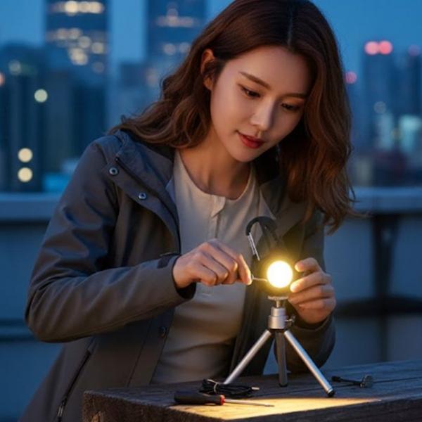 N1805 800루멘 미니 삼각대 스크류비트 포함 LED랜턴