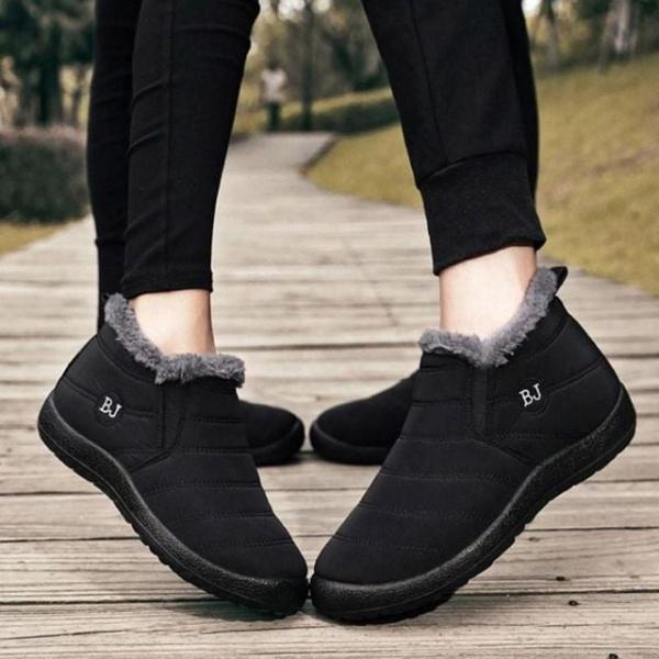 남녀공용 컬러 기모안감 겨울 털부츠 숏 패딩부츠 털안감 커플 겨울 발편한 따뜻한 방한 신발 방수