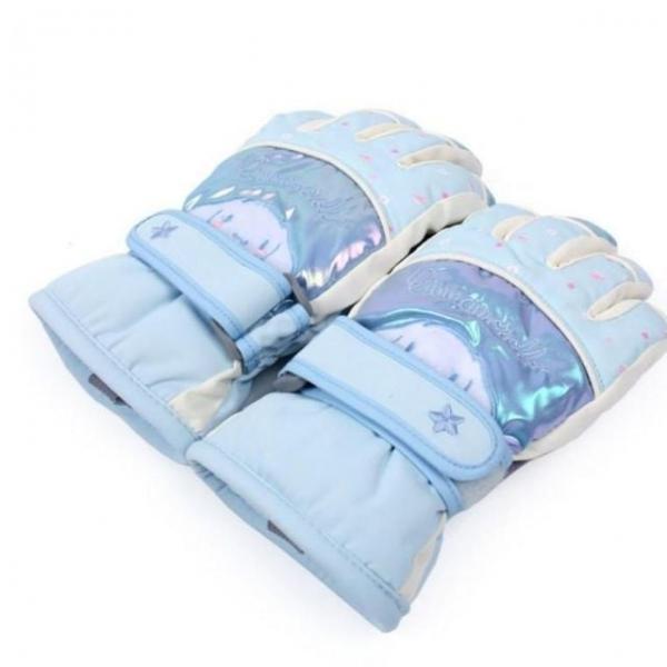 어린이 방한 스키 패딩 시나모롤 캐릭터 글러브 장갑 초등 6세 5세 방한장갑 스키장갑 패딩장갑 아동