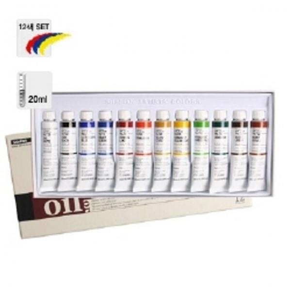 신한 유화물감 12색 x 20ml
