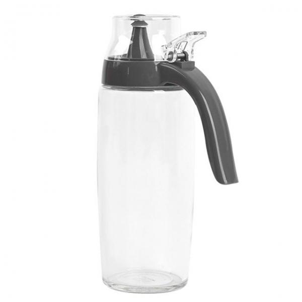 위생적인 유리 양념통 500ml (다크그레이) 액체 조미료 소분 용기 소스병