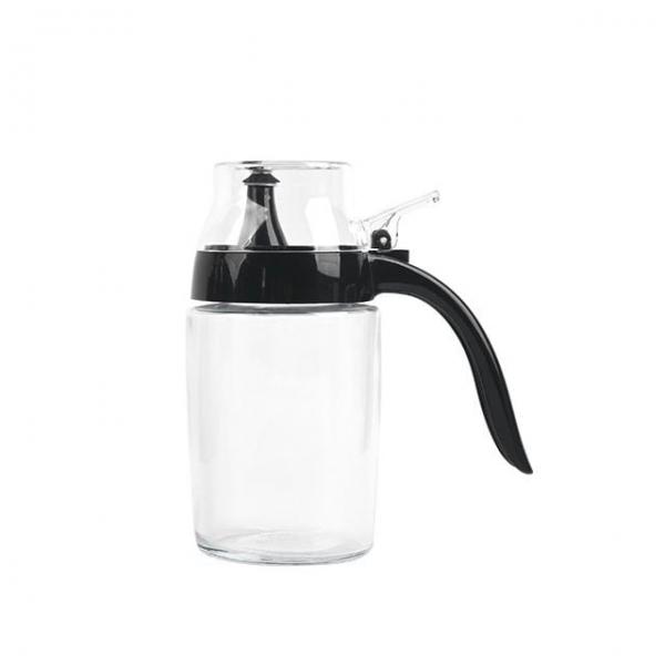 위생적인 유리 양념통 250ml (블랙) 액체 조미료 소분 용기 소스병