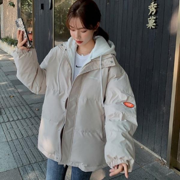 데일리 후드 내장 라이트 패딩 재킷 캐주얼 경량 아우터 숏패딩 여성 루즈핏 자켓 키작녀패딩 푸퍼 경량