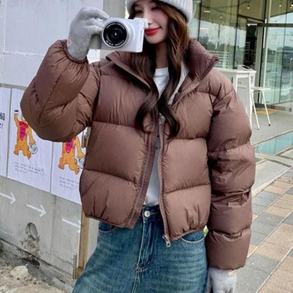 숏 패딩 2color 루즈핏 하이넥 크롭 루즈핏숏패딩 데일리숏패딩 20대여자패딩 10대패딩 루즈핏숏패딩