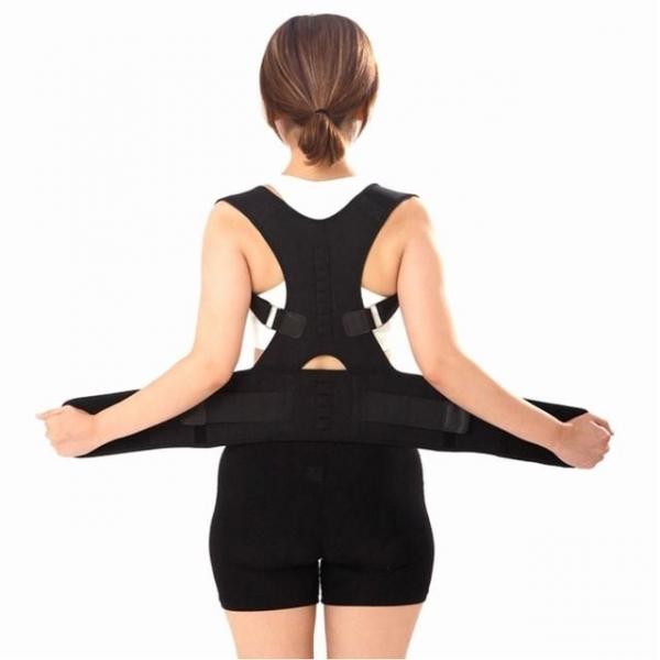 거북목 등 보호대 허리 자세유지 밴드 찍찍이 스트랩