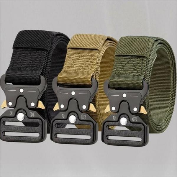 남성 코브라 벨트 전술 튼튼한 허리 벨트 버클잠금