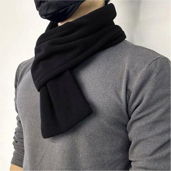 남녀 단정한 후리스 숏 머플러 겨울 방한 목도리 3색