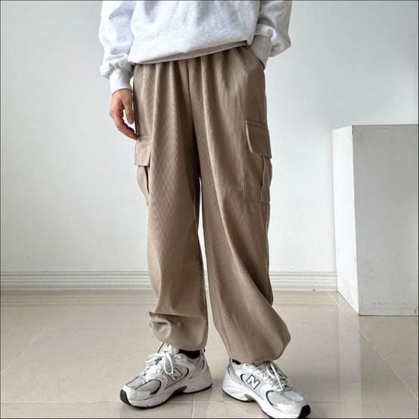 남성 와이드핏 골덴 카고바지 루즈핏 조거팬츠 겨울 5색