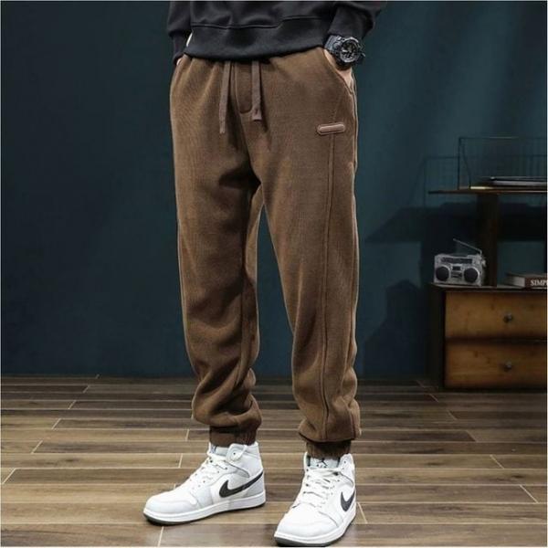 남성 겨울 골덴 기모 조거바지 따뜻한 밴딩 팬츠 3색