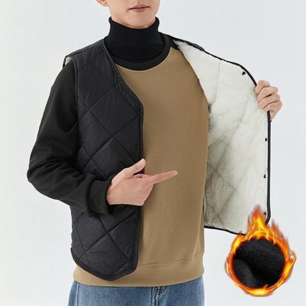 소프트남성 기모 퀼팅 레이어드 베스트