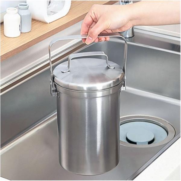 음식물쓰레기통 3L 올스텐 냄새차단