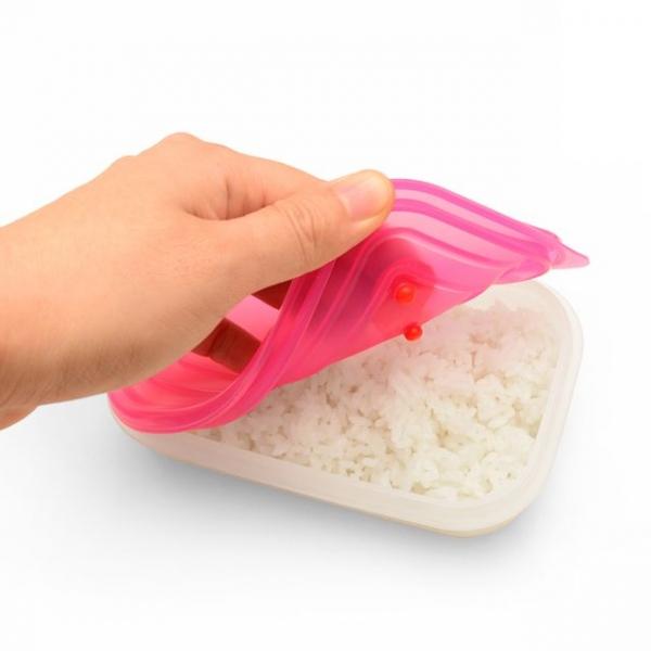 국산 실리콘 전자레인지 밥팩 냉동밥 밀폐용기