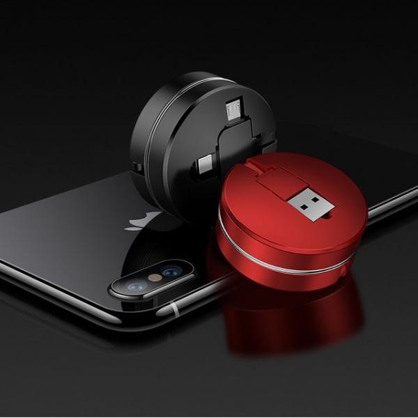 키밍 릴타입 올인원 충전케이블 3in1 1m 5핀 c타입