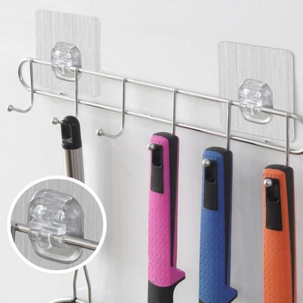 흡착식 6구 다용도걸이