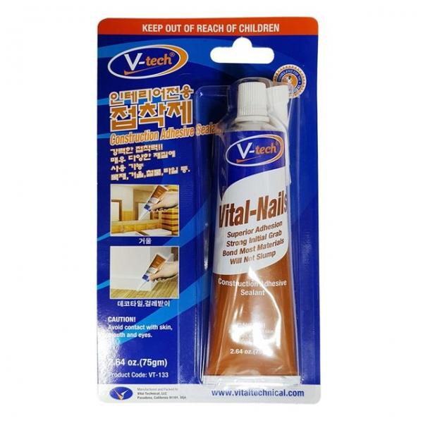 브이텍 인테리어전용 접 착제(75g)타일 몰딩