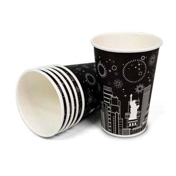 블랙 여신상 8oz 테이크아웃 일회용 종이컵 100개