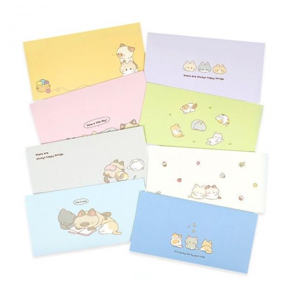 냥냥이 가로봉투세트 96매(혼합) 돈 상품권 편지봉투