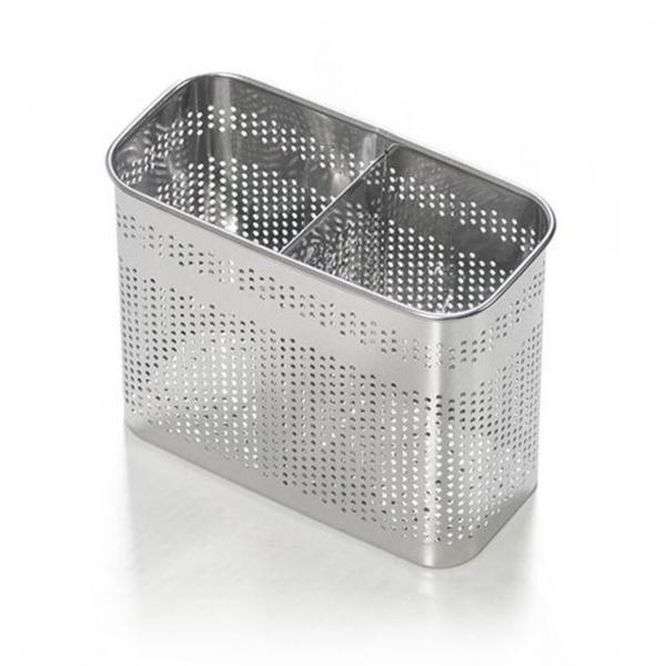 올비아 스텐 수저통 걸이형 수저꽂이 젓가락통 2구