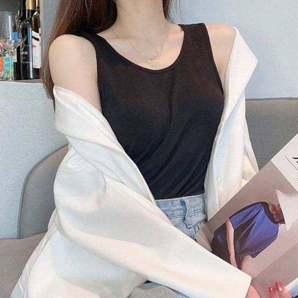 여름 브라캡나시 캡내장 시원한 이너나시 런닝 민소매