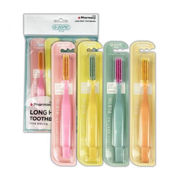 오죤 약국용 롱 헤드 칫솔 4P -O