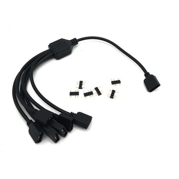 ARGB 쿨러 연장 케이블 컴퓨터 PC 케이스 팬 튜닝