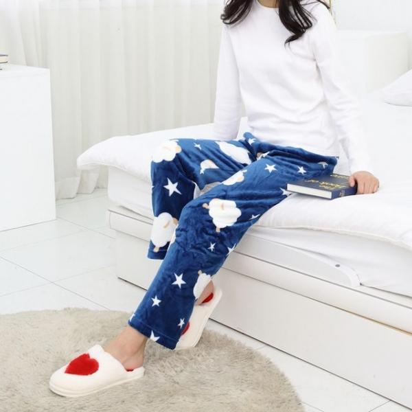 남여공용 극세사 수면바지(스타양네이비)