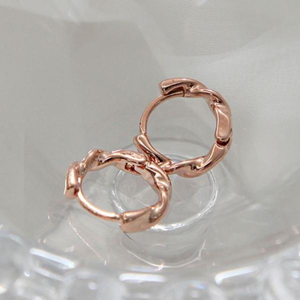 14K 골드필드 핀 귀걸이 꼬임링 2종 택1