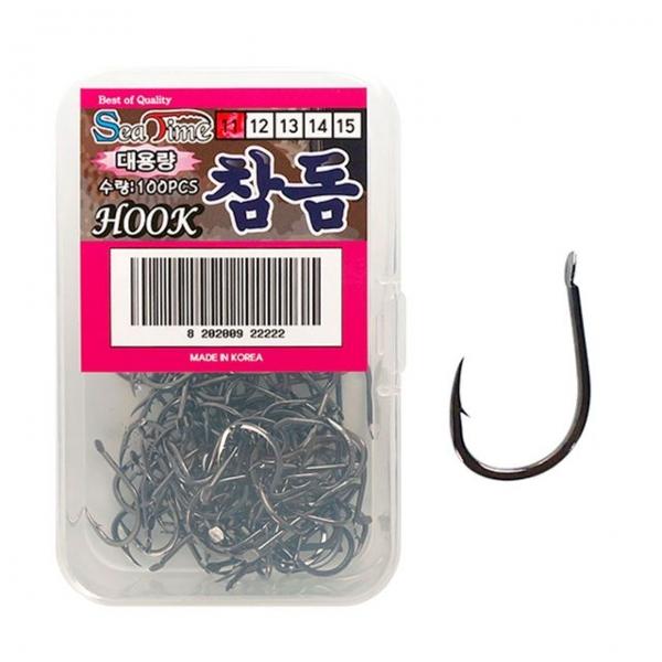 씨타임 국산 참돔바늘 벌크 대용량 지누 바다 낚시 훅