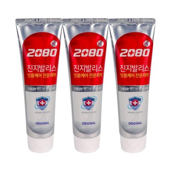 2080케이 진지발리스 치약 오리지널 3p 잇몸케어