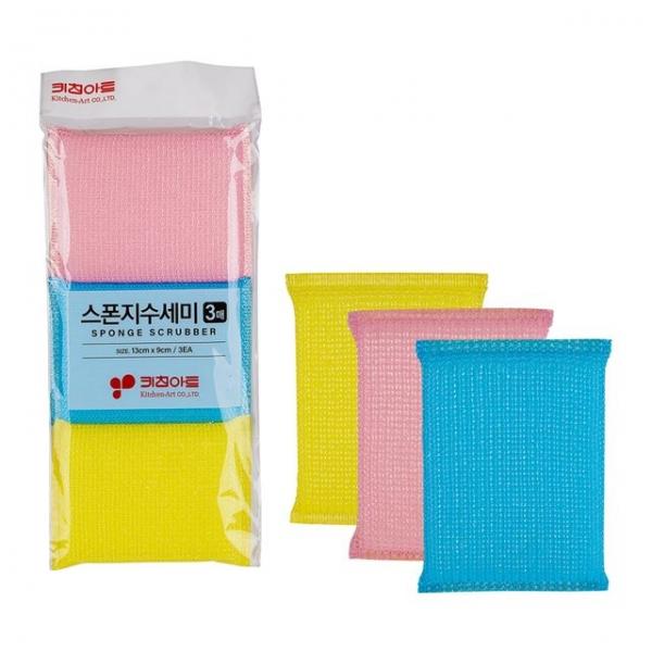 키친아트 스폰지 수세미 3매입 10개 set