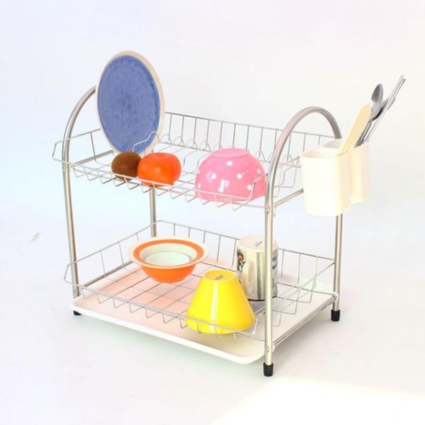 플라스틱 물받침 식기건조대 2단 PP