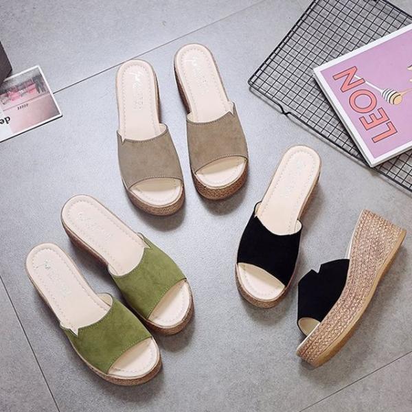 베이직 왕굽 슬리퍼