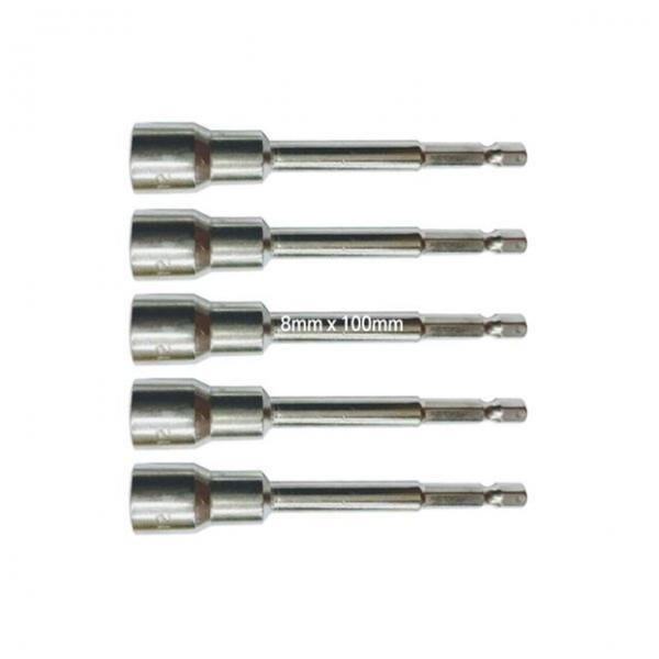 자석육각비트소켓 8x100mm 볼트너트체결용 5개입