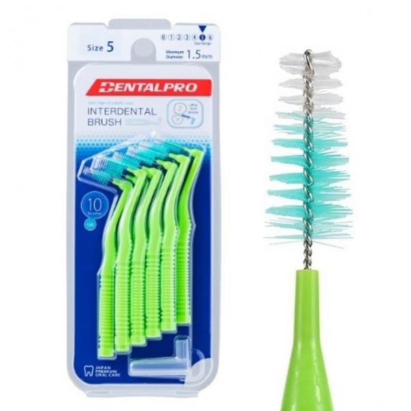 덴탈프로 치간칫솔 L형 10P 사이즈 5(L) 어금니 전용