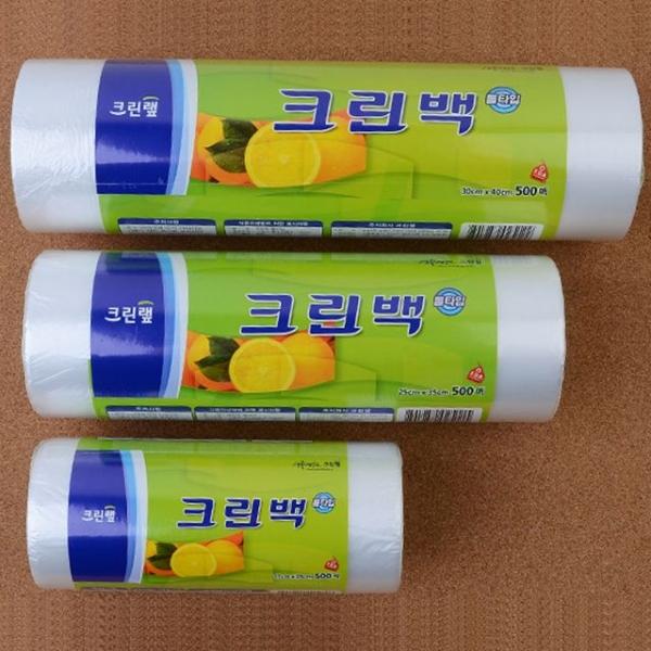 롤타입 크린백 17cmX25cm 500매 일회용 위생 크린롤백