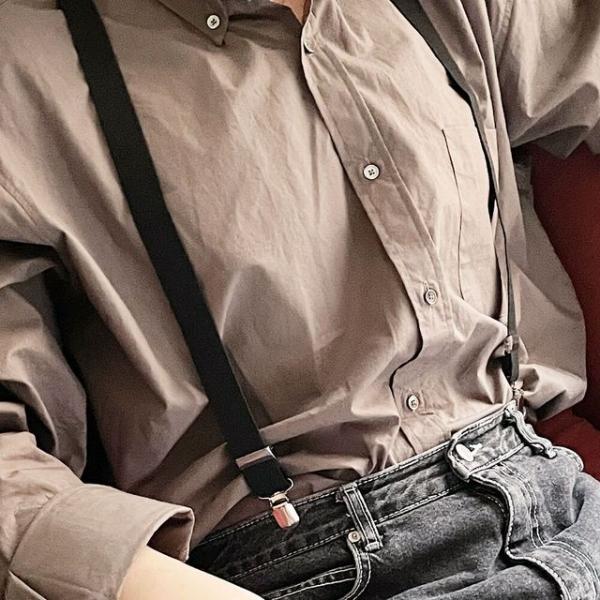 컬러 멜빵 성인용 검정