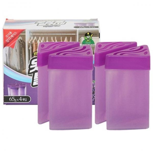 라벤더향 옷장 탈취제 65g 4P 옷방향제 냄새제거