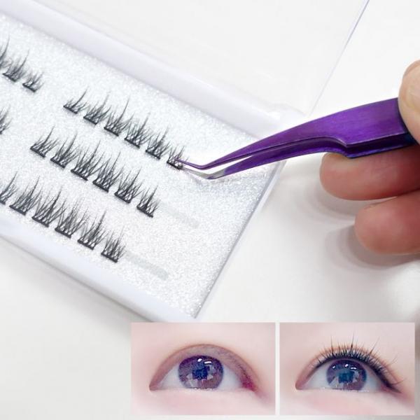 뮤즈데이 노글루 부분 가닥 속눈썹 언더 원터치