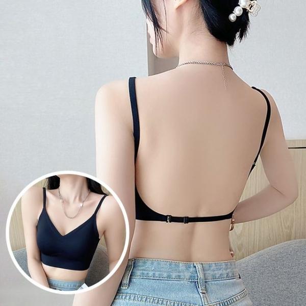 파인옷 백리스 로우컷 브래지어 뒷태노출 심리스브라