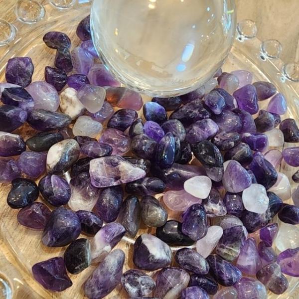 자수정 돌 100g 장식품 화분 분갈이 어항꾸미기