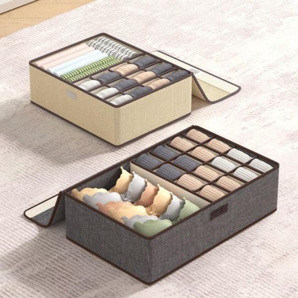 린넨 접이식 속옷 정리함