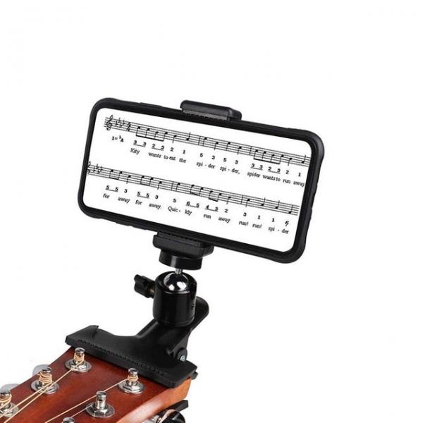 기타 휴대폰 집게 거치대 우쿨렐레 받침대 지지대