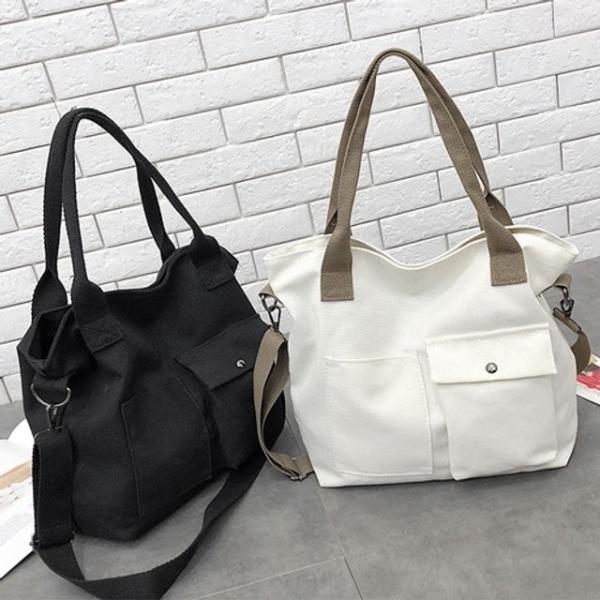 남녀공용 대용량 수납 포켓 데일리 숄더 크로스백