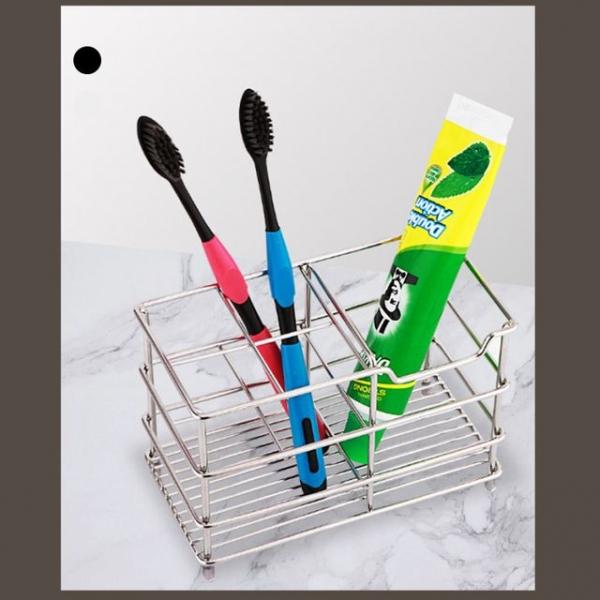 욕실 스텐 칫솔 치약 꽂이 4구 꽂이 걸이 거치대 보관