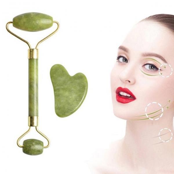 OC1259 피부관리 마사지 옥 라운드롤러 괄사세트