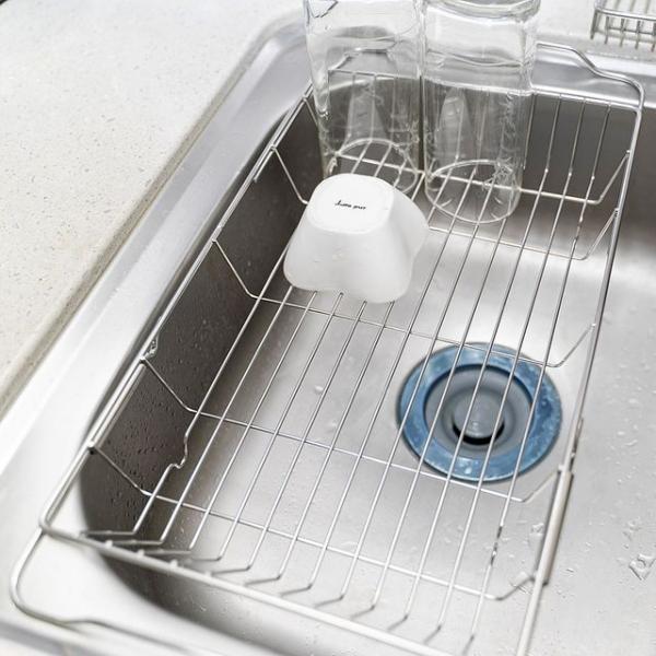 미니 슬라이드 씽크개수대/스텐 식기건조대 그릇 컵