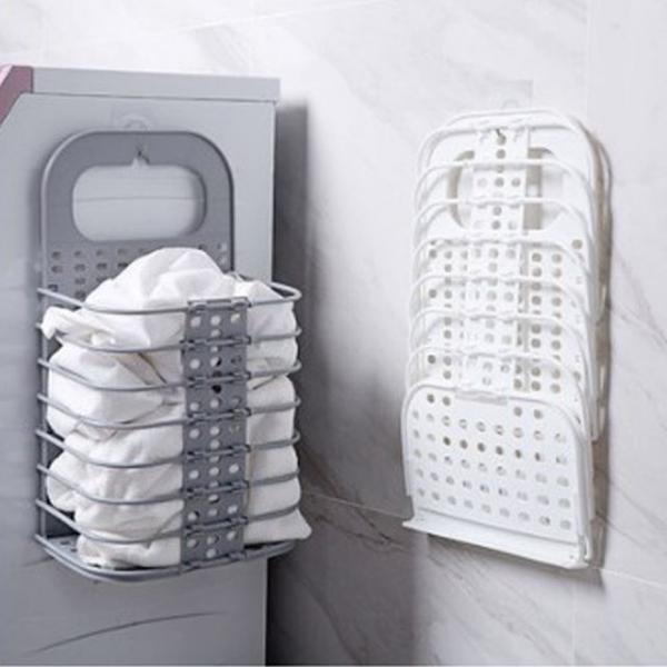 1초완성 수납바구니 접이식 세탁바구니 빨래바구니