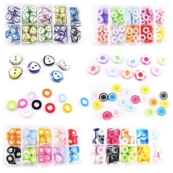 케이스단추 플라스틱단추 세트 모양단추세트-4종